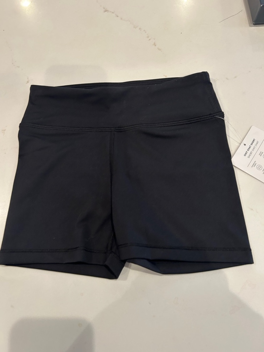 Girls Athleta Black High-Rise Bike Shorts